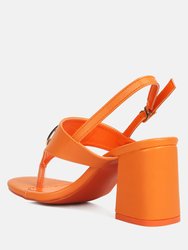 Monde Block Heel Thong Sandals