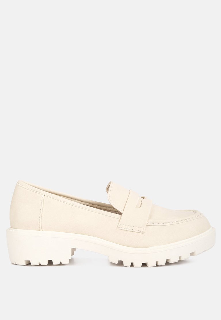 Mosly Semi Casual Lug Loafer - Off White