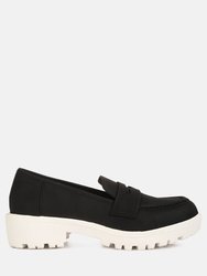 Mosly Semi Casual Lug Loafer - Black