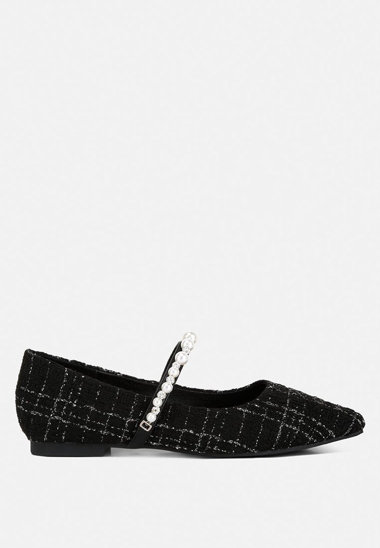 Mowie Mary Jane Flat - Black