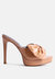 My Time Bow Embellished Stiletto Sandal - Latte