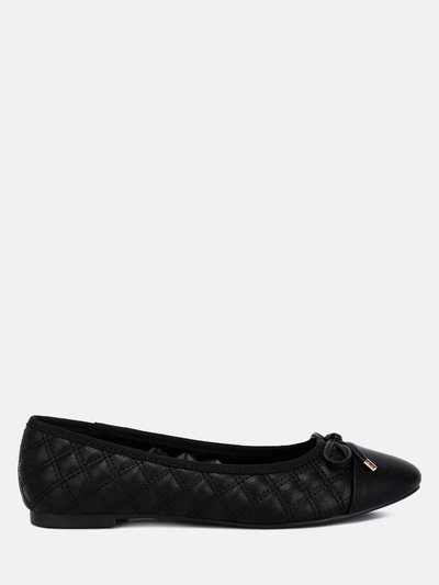 London Rag Naoki Quilted Faux Leather Ballerinas product