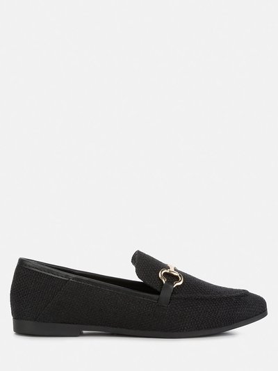 London Rag Neoma Horsebit Detail Flat Canvas Loafers product