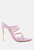 New Affair Croc Strappy High Heel Sandals - Pink