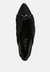 Norma Knot Detail Elasticated Ballet Flats