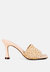 Ny Tour Braided Strap Heel Sandals - Beige