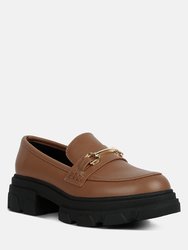 Oklyn Horsebit Emblesihed Chunky Platform Loafers