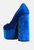 Old Novelty Platform Heel Velvet Pumps