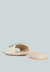 Ollilie Rhinestones Embellished Brooch Slip On Sandals