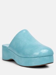 Olori Solid Platform Slip On Mules