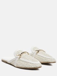 Ophelia Lattice Edge Woven Flat Mules