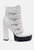 Ouzaki High Block Heeled Boots - White