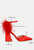 Palmetta Fur Detail Block Heel Sandals