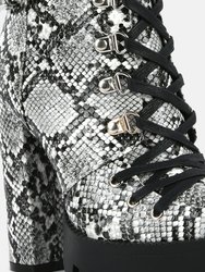 Palmetto Snake Skin Ankle Boots