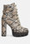 Palmetto Snake Skin Ankle Boots - Tan