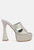 Pda Croc High Heel Platform Sandals - Mint