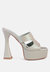 Pda Croc High Heel Platform Sandals - Mint