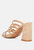 Peaches Strapped Rhinestone Embellished Sandals