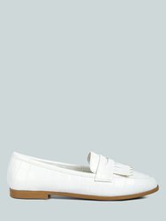 Pecker Black Patent Pu Everyday Loafer - White