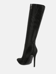 Pipette Diamante Set High Heeled Calf Boot