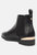 Plush Metal Sling Chelsea Boots