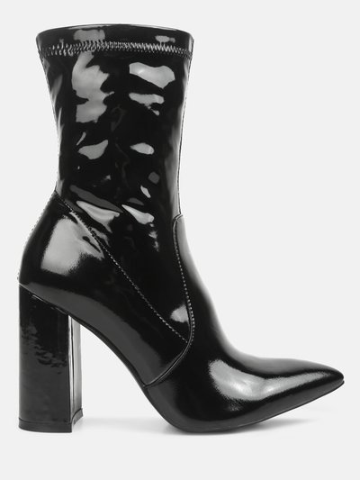 London Rag Pluto Block Heel Stiletto Ankle Boot product