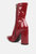 Pluto Block Heel Stiletto Ankle Boot