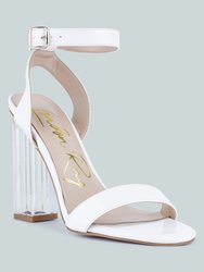 Poloma Clear Block Heel Party Sandals