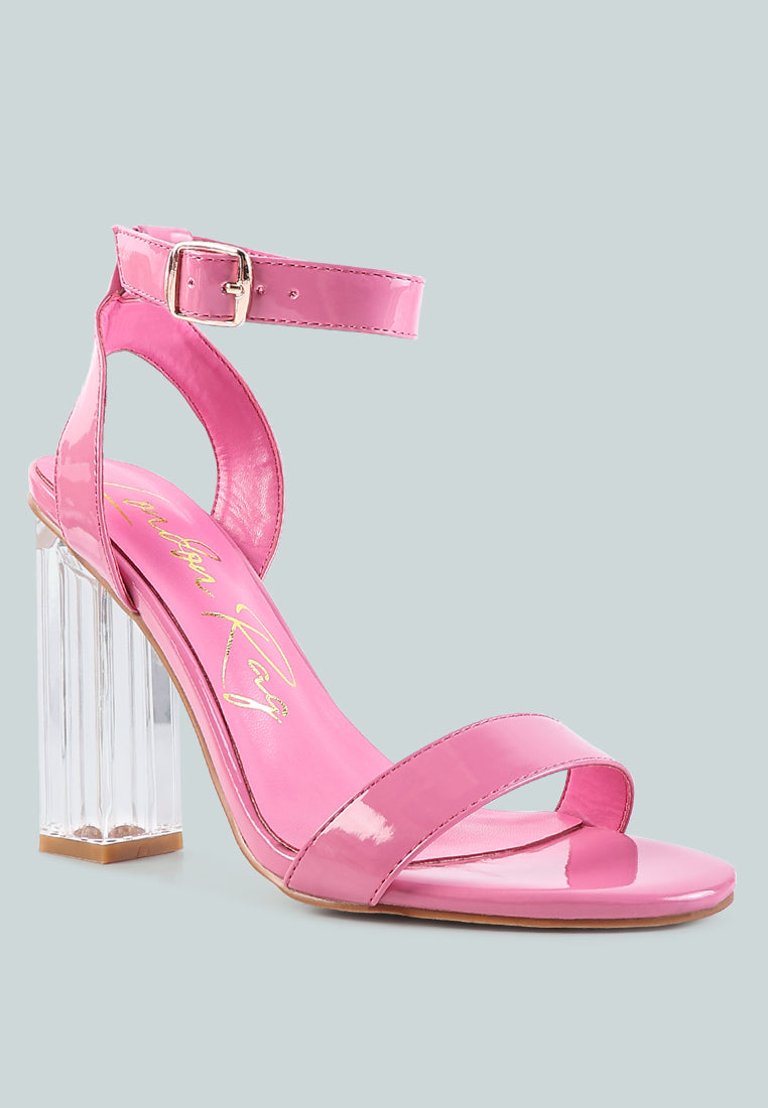 Poloma Clear Block Heel Party Sandals