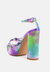 Prisma Tie-Dye High Platform Heeled Sandals