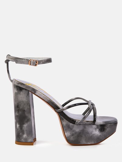 London Rag Prisma Tie-Dye High Platform Heeled Sandals product