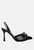 Pull Me Diamante Embellished Chain Sandals - Black