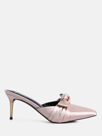 London Rag Queenie Satin Stiletto Mule Sandals product