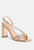 Raisins Pie Diamante Embellished Block Heel Sandals