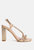 Raisins Pie Diamante Embellished Block Heel Sandals - Gold