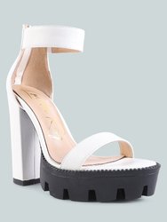 Rattle Chunky High Block Heel Sandals