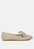 Remee Front Bow Loafers - Tan