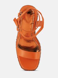 Richness Rhinestones Embellished Ultra High Wedge Sandals
