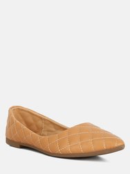 Rikhani Quilted Detail Ballet Flats