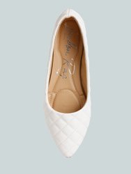 Rikhani Quilted Detail Ballet Flats