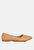 Rikhani Quilted Detail Ballet Flats - Beige