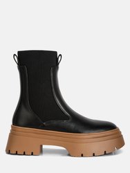 Ronin High Top Chunky Chelsea Boots - Black