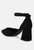 Rory Metallic Sling Detail Block Heel Sandals