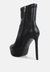 Rossetti Stretch Pu High Heel Ankle Boots