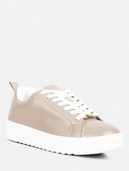 Rouxy Faux Leather Sneakers