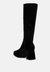 Ryo Calf-Length Micro Suede Boots