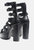 Sarouchi Caged Gladiator Platform Sandals