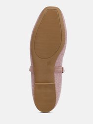 Sassie Pearl Embellished Ballerina Flats