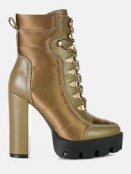 Scotch Ankle Boots - Khaki