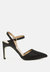 Sha Ankle Strap Slingback Stiletto Heel Sandals - Black